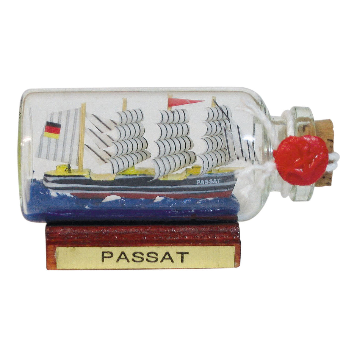 Palackhajó - Passat, mini, H: 6 cm, M: 3,5 cm, Ø: 2,5 cm