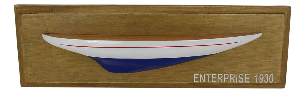 Enterprise - fél hajó a fedélzeten, fa, 37,5x12x4,5cm