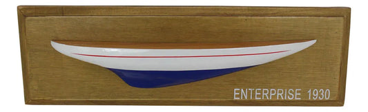 Enterprise - fél hajó a fedélzeten, fa, 37,5x12x4,5cm