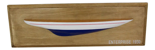 Enterprise - fél hajó a fedélzeten, fa, 47,5x15,5x5cm
