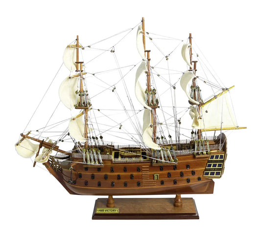 Hadihajó - HMS Victory, fa/fém, 49x16,5x44cm - Magas minőség