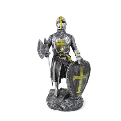 Lovag - Keresztes lovag - Dekoratív figura - Magasság 18cm