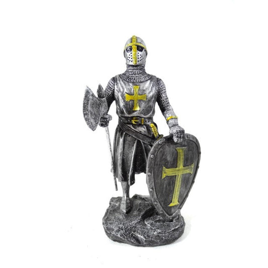 Lovag - Keresztes lovag - Dekoratív figura - Magasság 18cm
