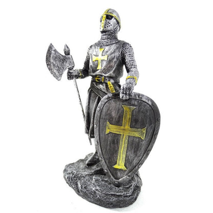 Lovag - Keresztes lovag - Dekoratív figura - Magasság 18cm