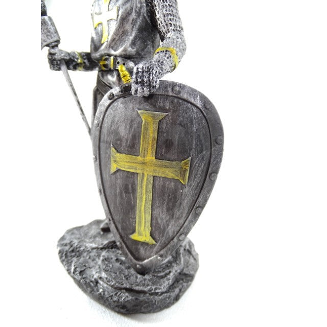Lovag - Keresztes lovag - Dekoratív figura - Magasság 18cm