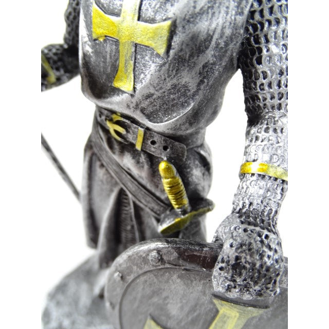 Lovag - Keresztes lovag - Dekoratív figura - Magasság 18cm