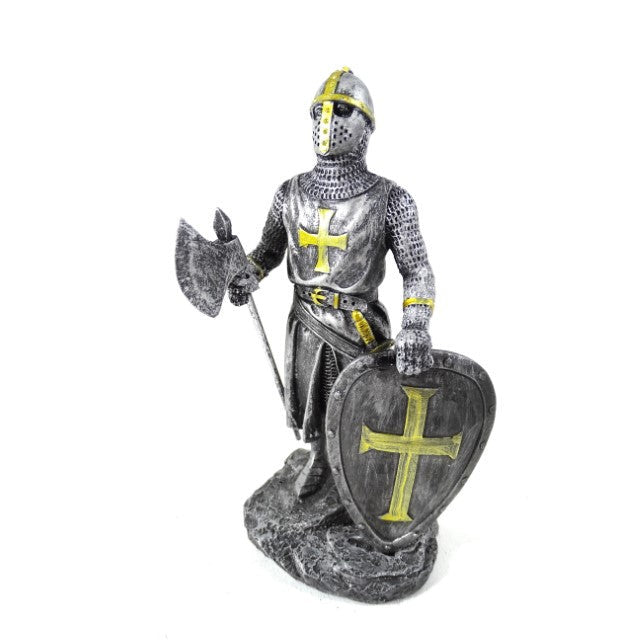 Lovag - Keresztes lovag - Dekoratív figura - Magasság 18cm