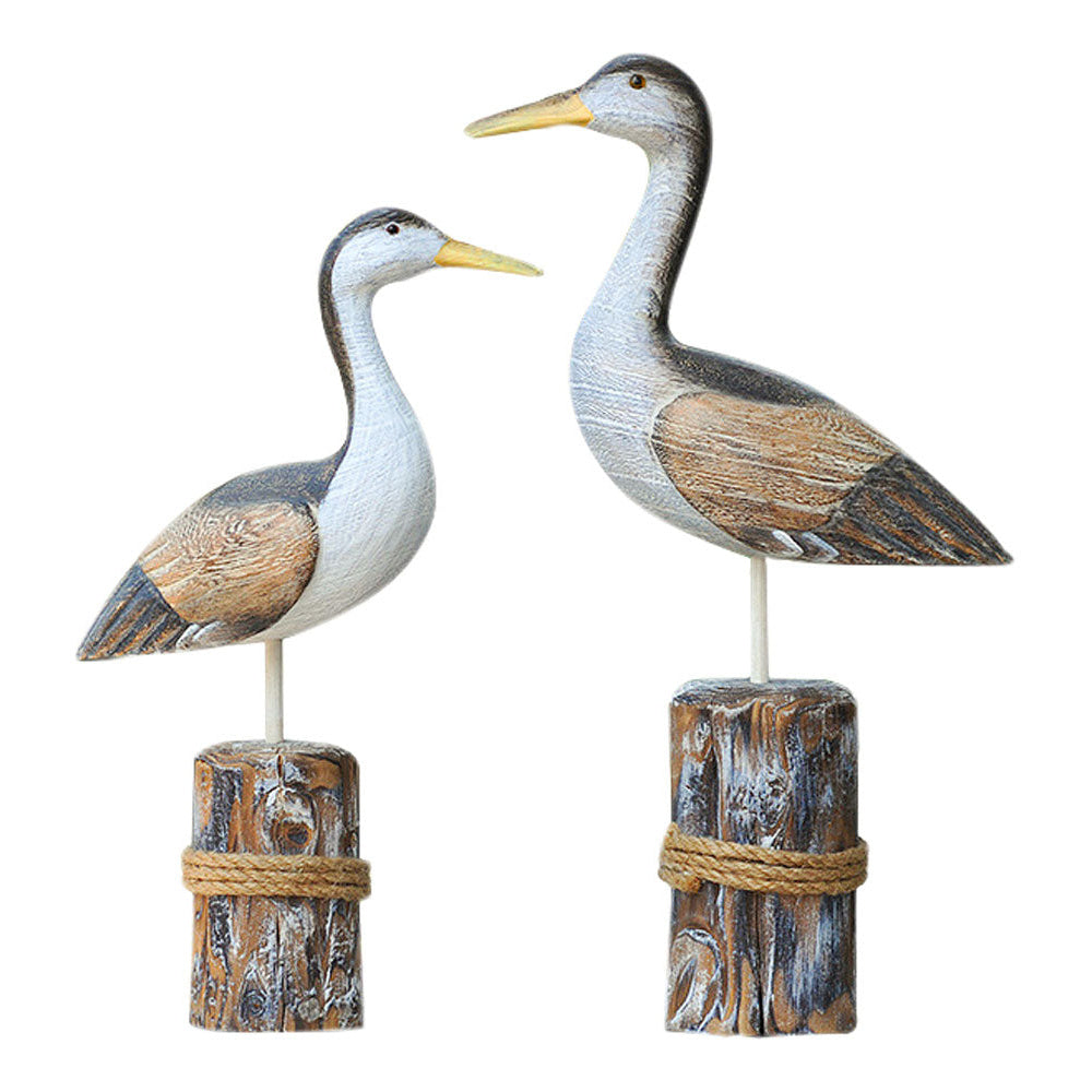Madarak, festett fa, készlet/2, m: 30/36cm