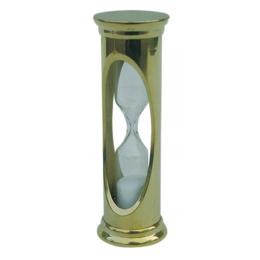 Homokóra, réz, körülbelül 3 perc, magasság: 9 cm, átmérő: 3 cm