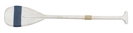 Evező, festett fa, fehér/kék, 91,5x16x3cm