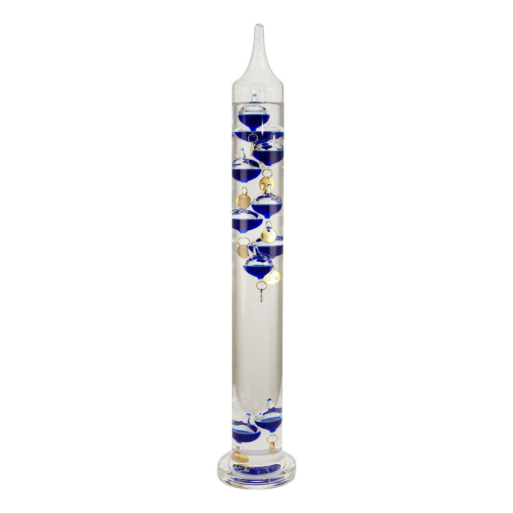 Galilei-hőmérő, üveg, 10 golyós, 16-34°, M: 44cm, Ø: 5/7,5cm