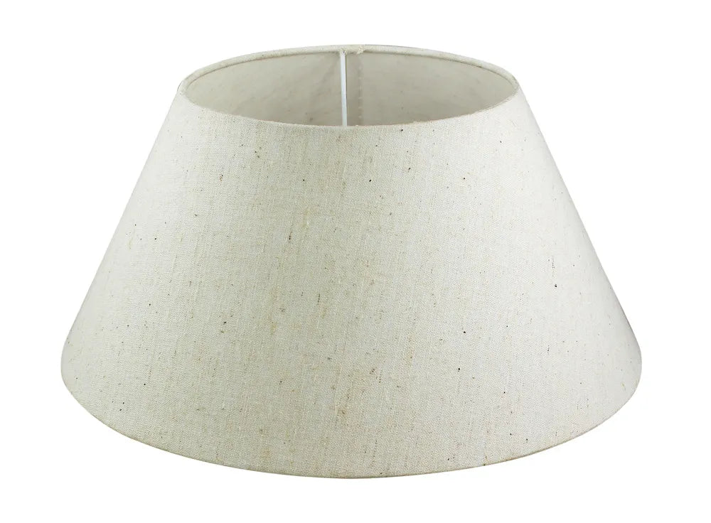 Lámpaernyő, juta/műanyag/vas, Ø: 20/36cm, M: 17cm, E27-hez