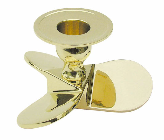 Gyertyatartó - Hajócsavar, sárgaréz, Ø: 10 cm, M: 6 cm