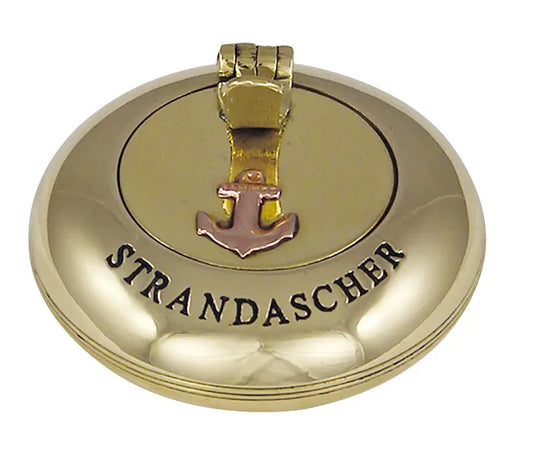 Zsehamutartó, sima, réz, Ø: 6 cm - STRANDASCHER bélyegzéssel