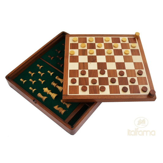Mágneses multigame készlet (sakk + dáma + backgammon), 32x32 cm