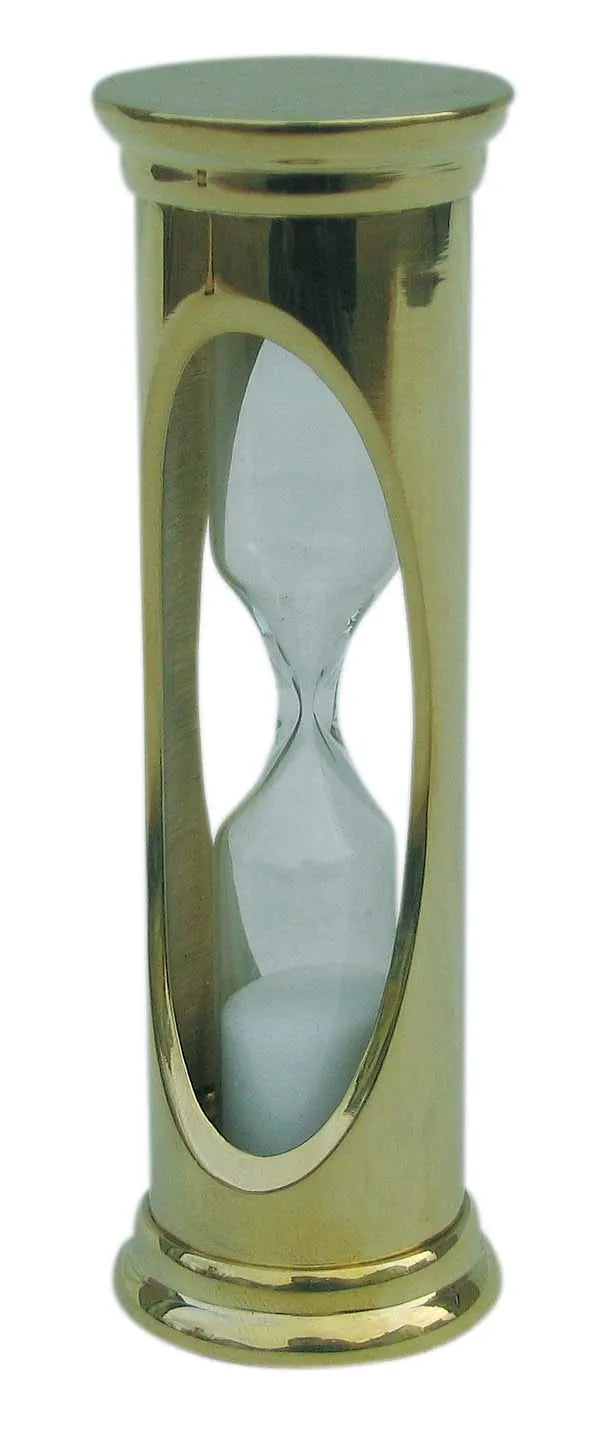 Homokóra, réz, körülbelül 3 perc, magasság: 9 cm, átmérő: 3 cm