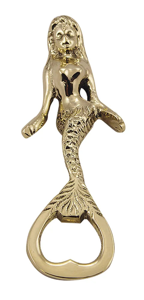 Sörnyitó - sellő, sárgaréz, 13,5cm
