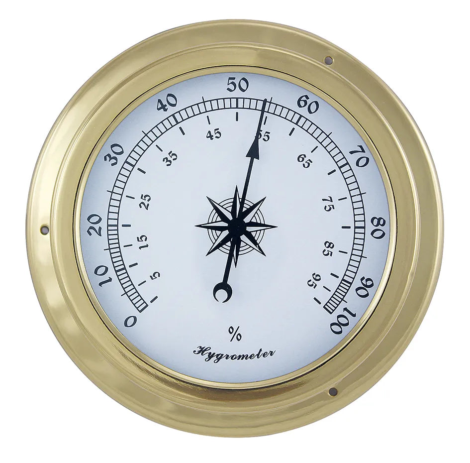 Higrométer, réz, Ø: 14,5/10 cm, m: 4,2 cm