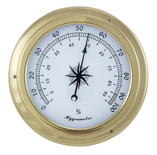 Higrométer, réz, Ø: 14,5/10 cm, m: 4,2 cm