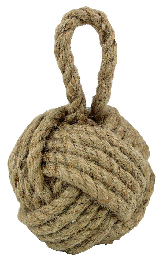 Papírnehezék - Majomököl, natúr, juta, M: 13cm, 7,5x7,5cm
