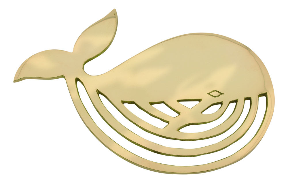 Alátét - bálna, réz, gumilábakkal, 20x13,5x1,5cm