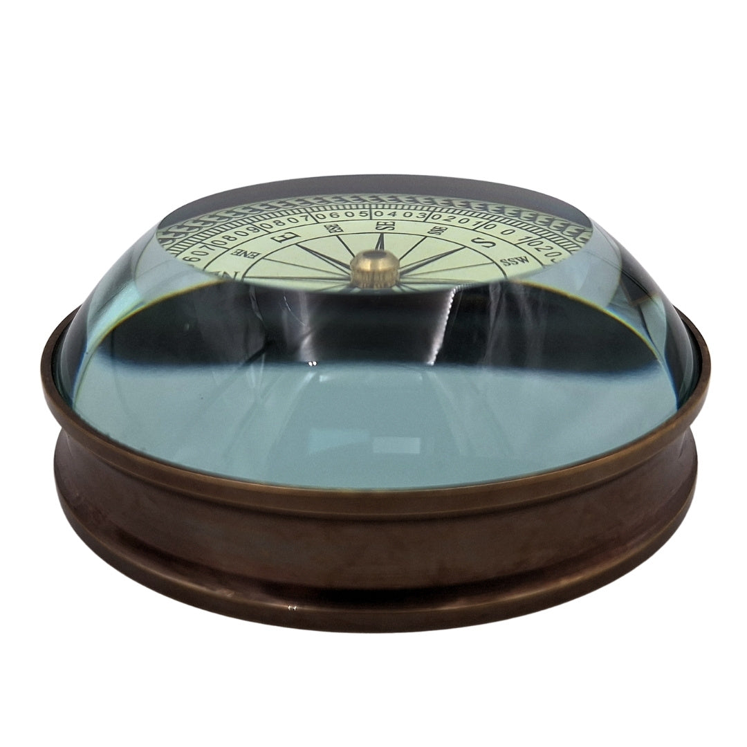 Sárgaréz lencsés iránytű