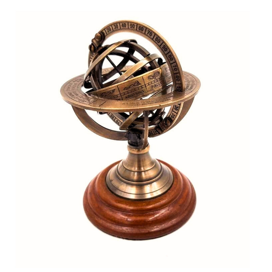 Sárgaréz asztrolábium - Magasság 13,5 cm