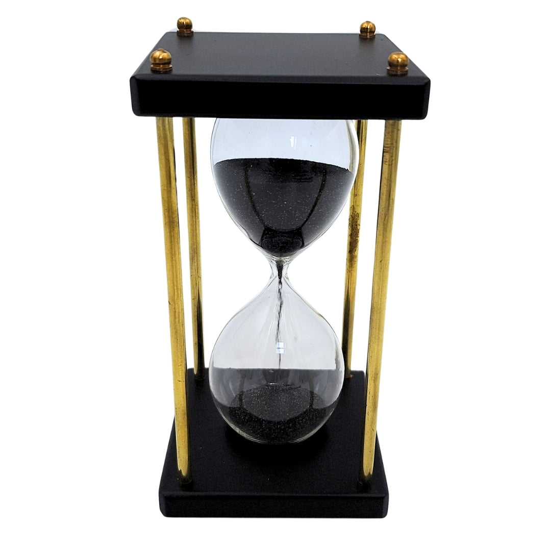 Réz és fa homokóra – 5 perc – fekete homok