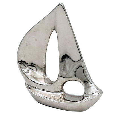 Alumínium jachtmodell, ezüst 12,5 cm