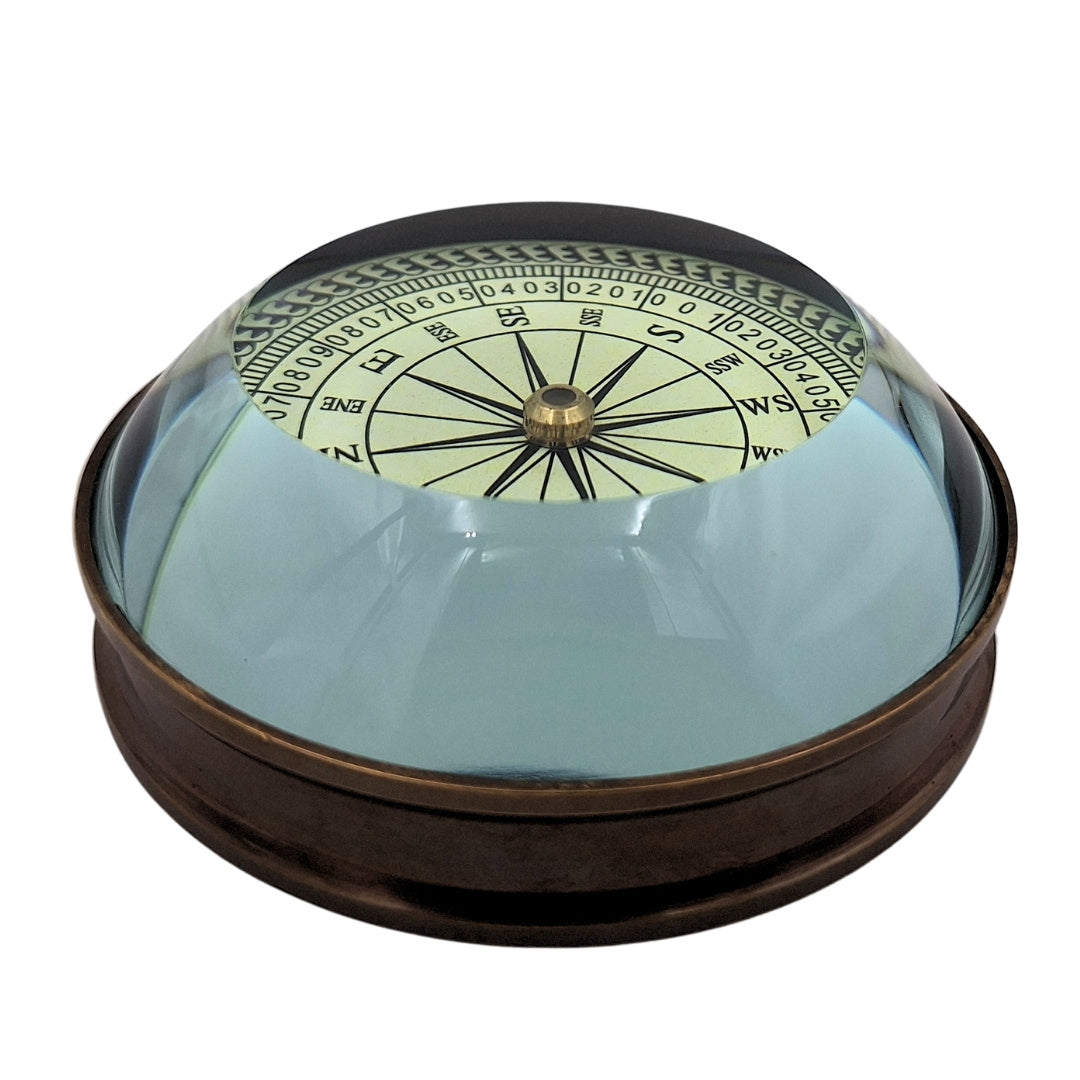 Sárgaréz lencsés iránytű