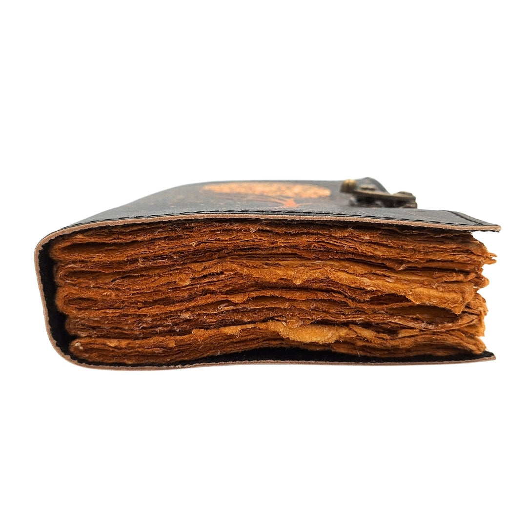 Bőr notesz Vintage Retro Fa és Hold 200 oldal