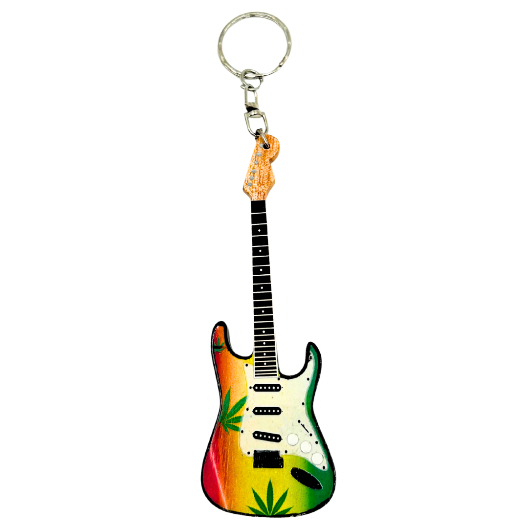 Bob Marley gitár kulcstartó