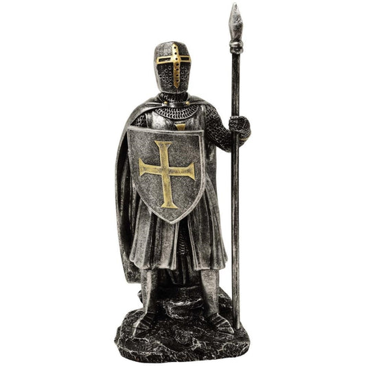 Lovag figura lándzsával - Magasság 20 cm Polirezin