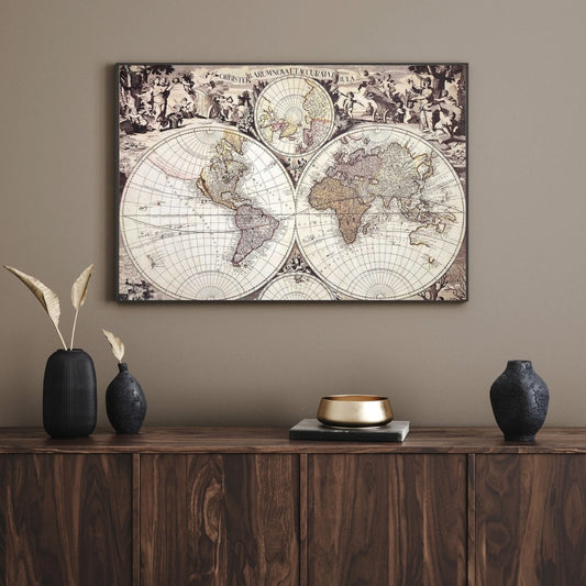 Történelmi világtérkép 1686. - G. Valck - Utánnyomás