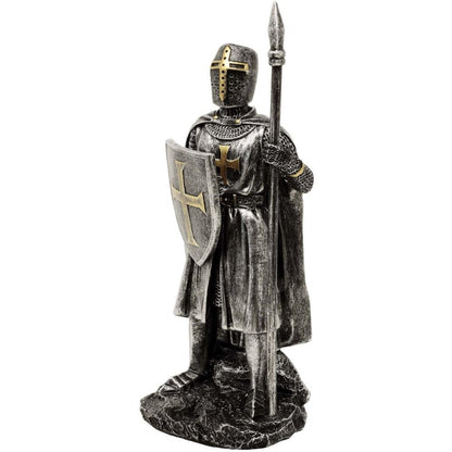 Lovag figura lándzsával - Magasság 20 cm Polirezin