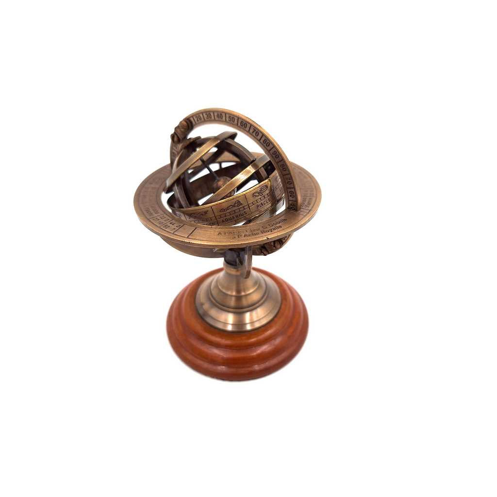 Sárgaréz asztrolábium - Magasság 13,5 cm