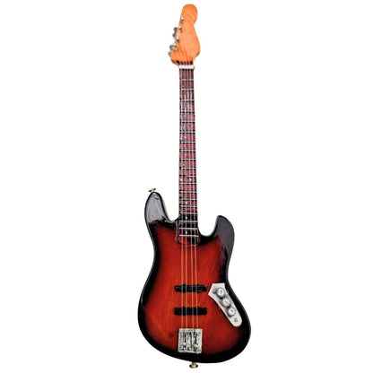 Dekoratív mini gitár állvánnyal - 15 cm, Sunburst