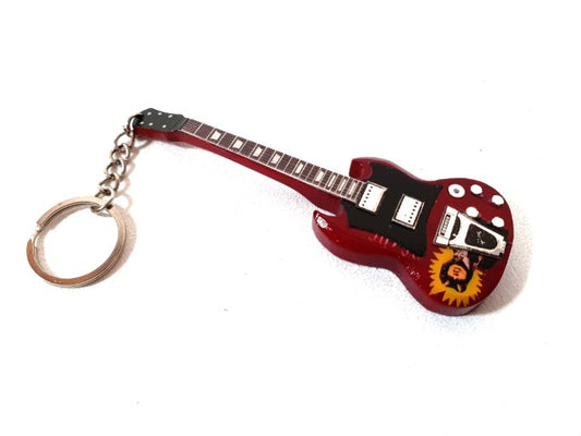 AC/DC gitár kulcstartó - Angus Young - Emlék