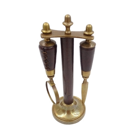 Íróasztali készlet nagyítóval és papírvágó késsel