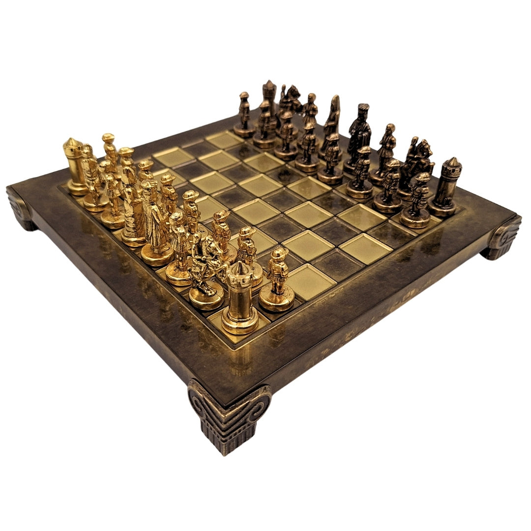 Exkluzív bizánci fém sakkfigurák