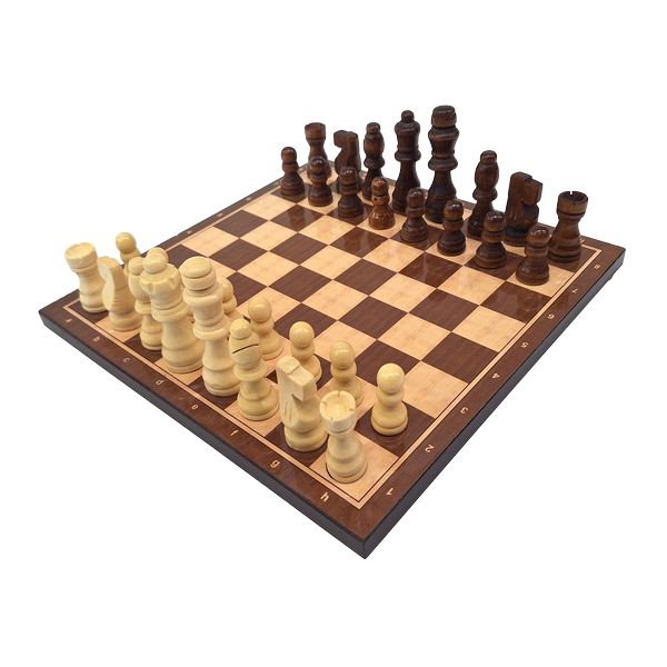 Klasszikus fa sakk - 27 x 27 cm