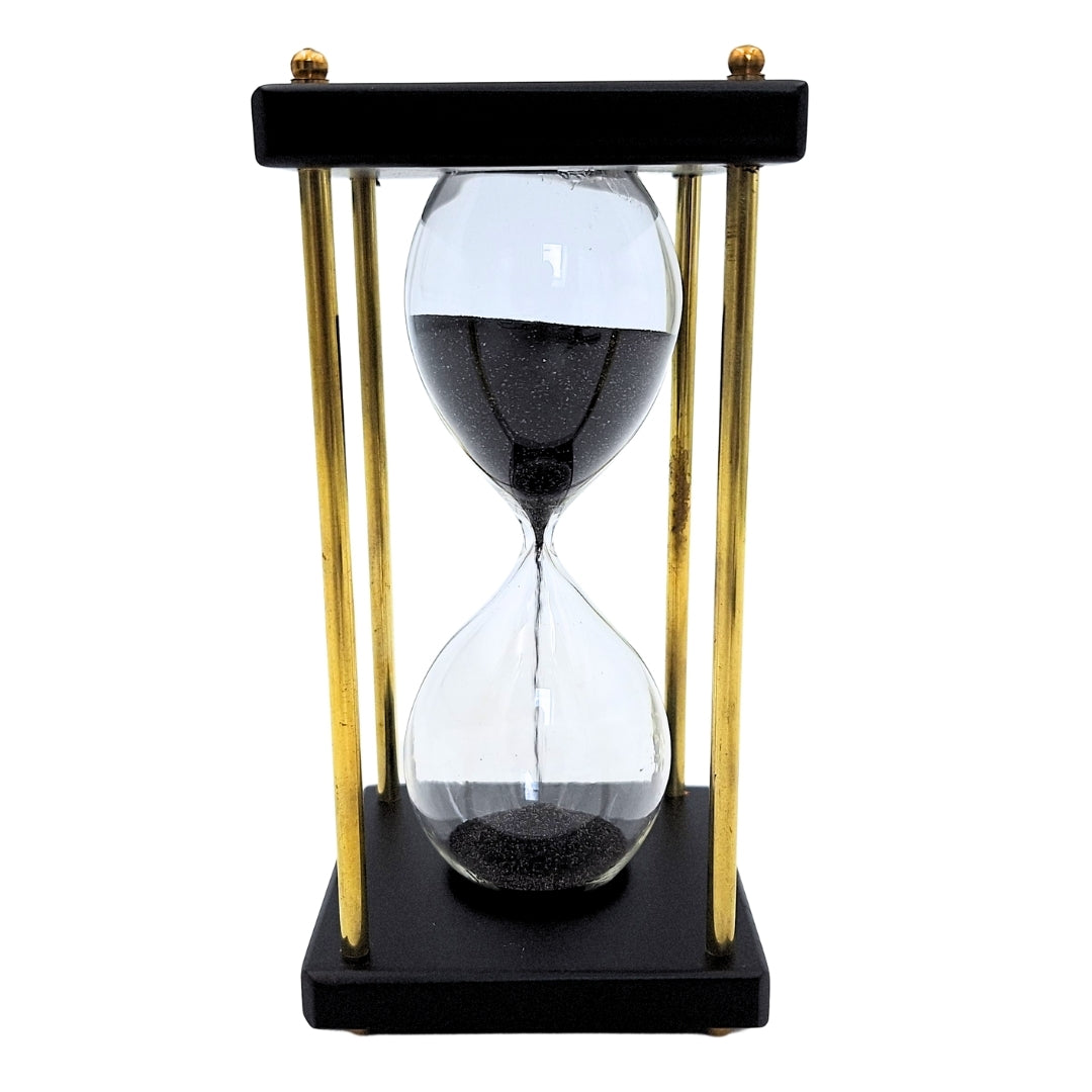 Réz és fa homokóra – 5 perc – fekete homok