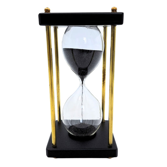 Réz és fa homokóra – 5 perc – fekete homok