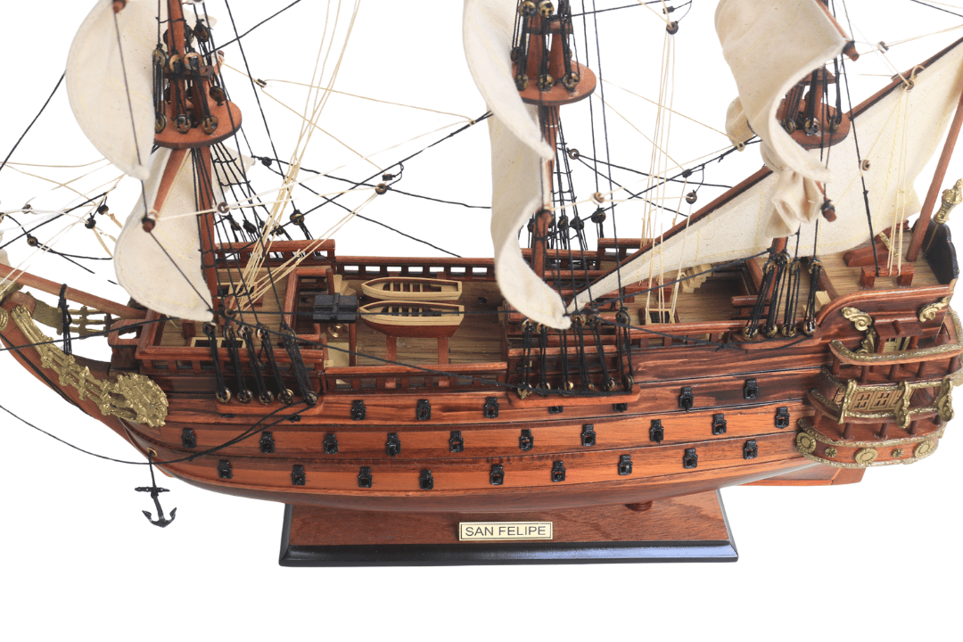 San Felipe vitorláshajó modell - 45 cm