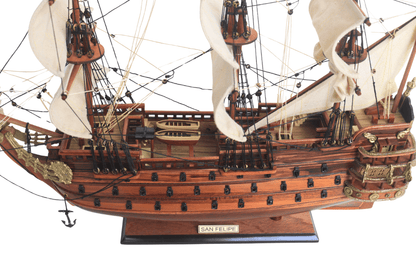 San Felipe vitorláshajó modell - 45 cm