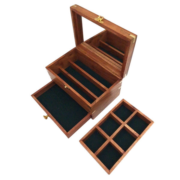 Ékszerdoboz - rendszerező 21,6 x 14,6 x 10,15 cm