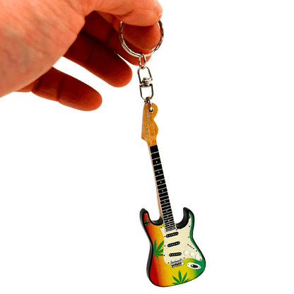 Bob Marley gitár kulcstartó