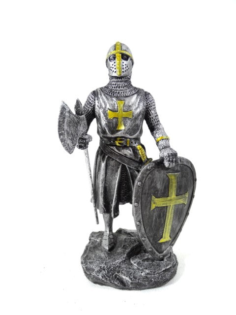 Lovag - Keresztes lovag - Dekoratív figura - Magasság 18cm