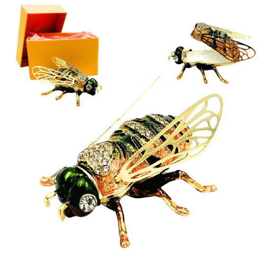 Exkluzív díszdobozos ékszeres ládika kristályokkal díszítve – Méhecske