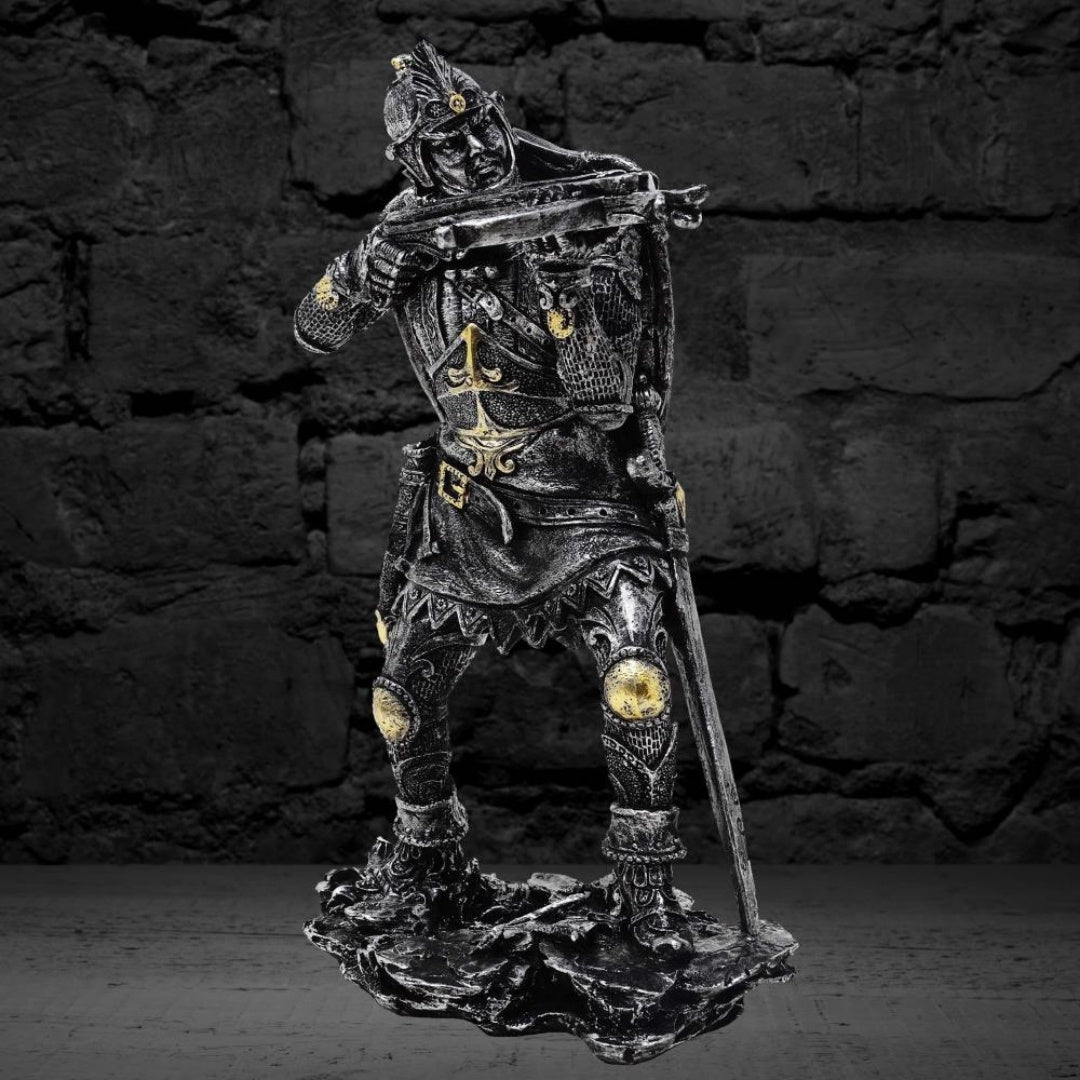 Középkori lovag számszeríjjal figura 20 cm